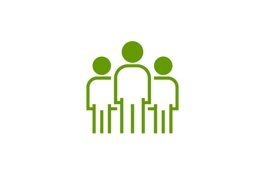 green icon, group of people